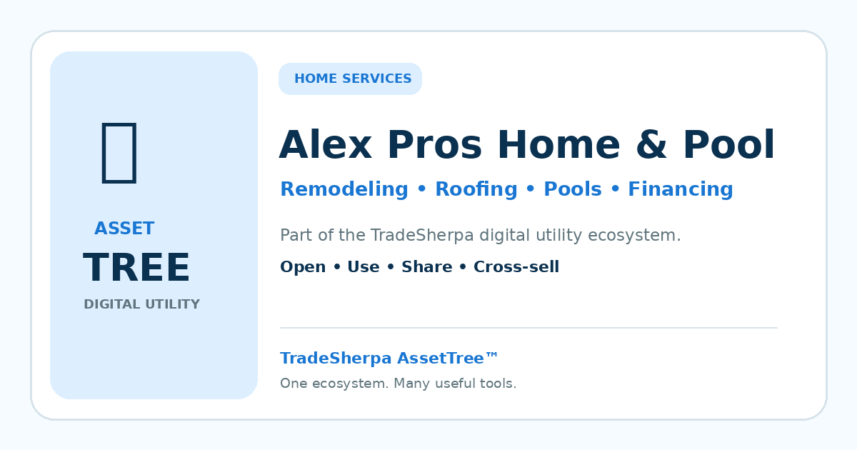 Alex Pros Home & Pool approved thumbnail