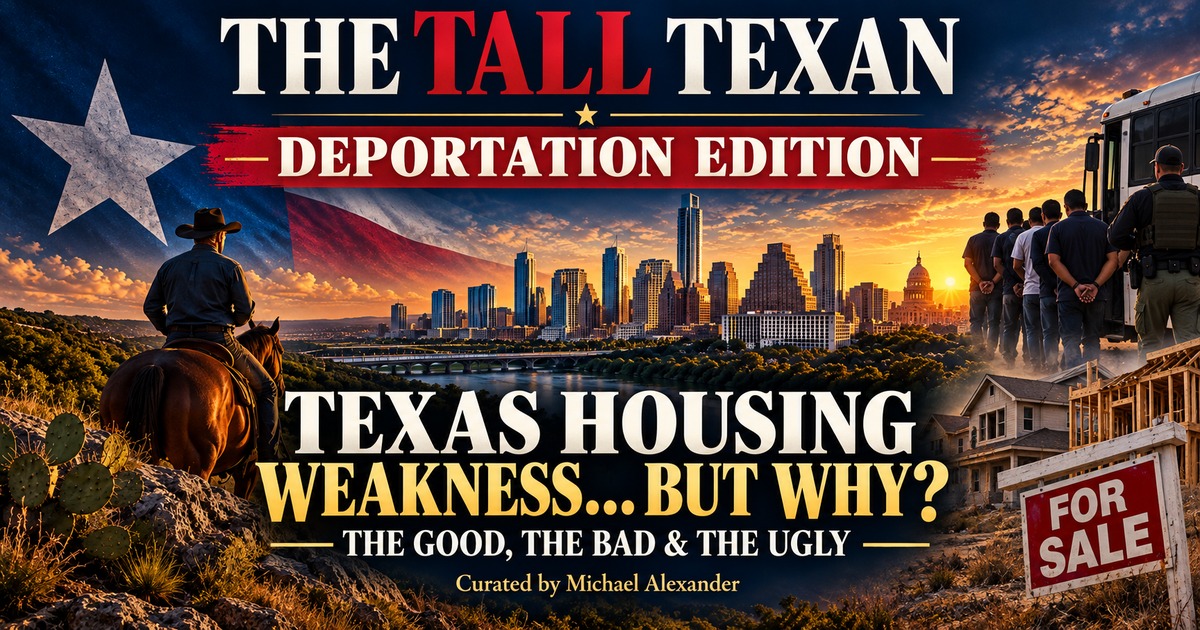 Texas Housing Weakness But Why: The Tall Texan Specialty Edition